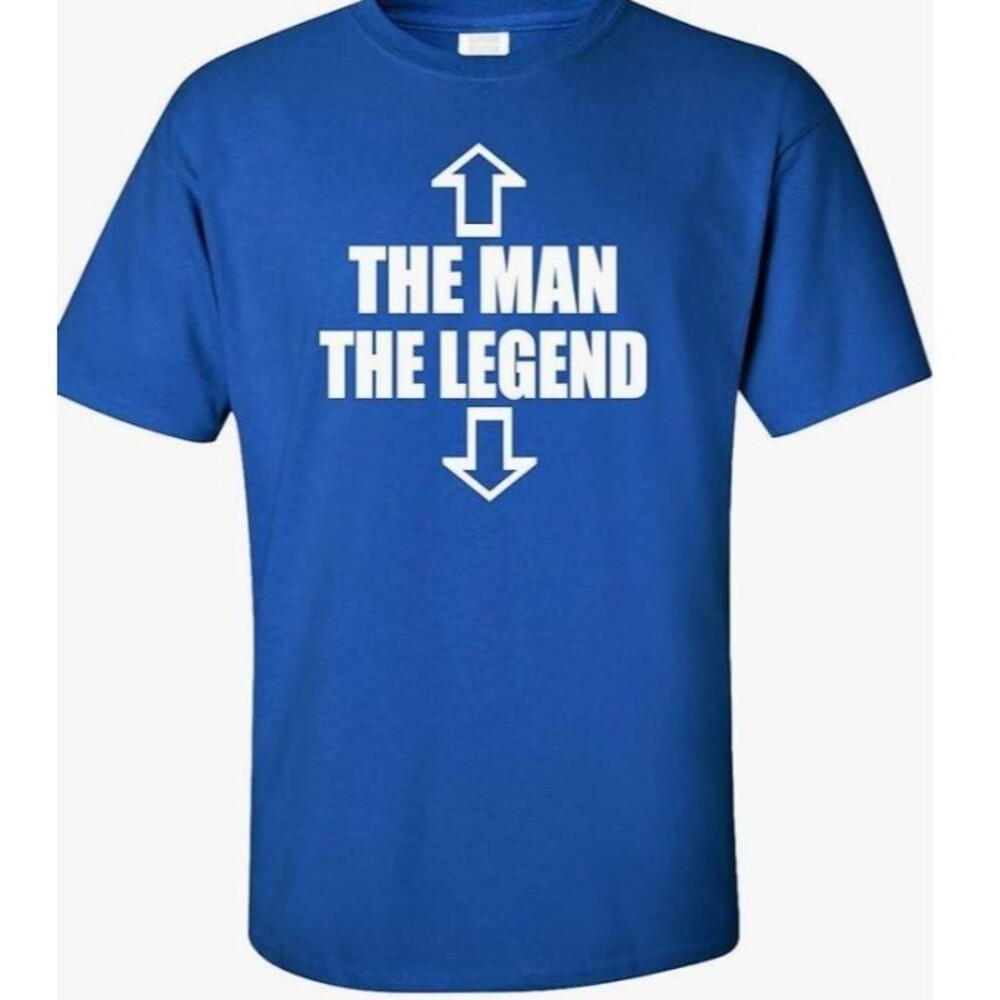 The Man The Legend Funny Adult Humor T-Shirt Manhood Royal Blue 2XL Gag Gift